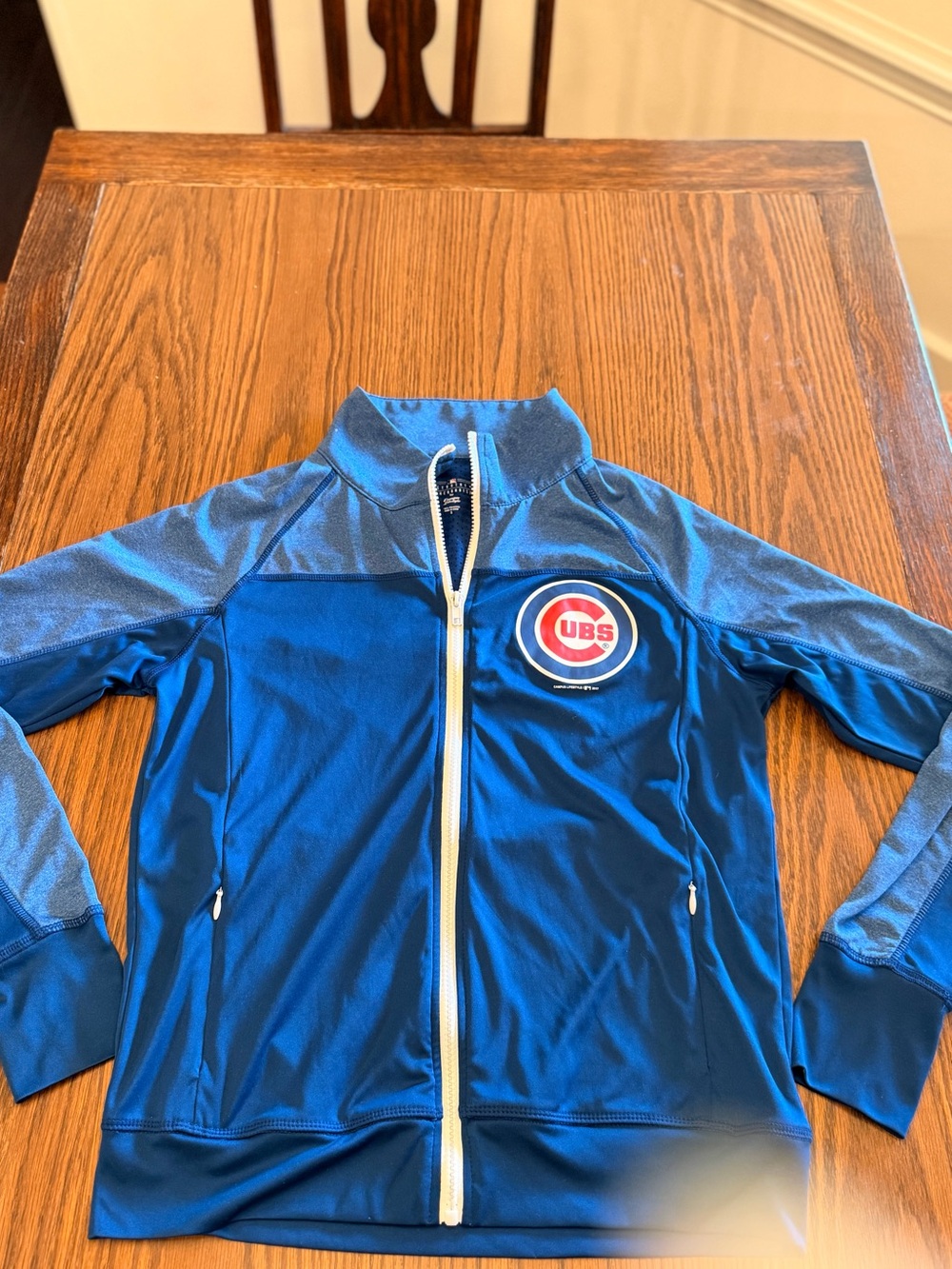Chicago Cubs Blue Full-Zip Track Jacket